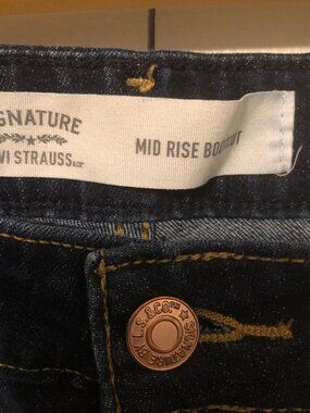 Womens Levi Strauss Midrise Boot Cut size 16M Denim Jeans